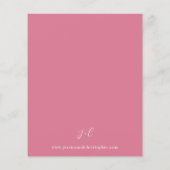 バジェットボーホピンクパンパスグラス結婚フローラズピンク (裏面)