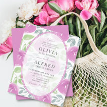 バジェットボーホピンクフローラウォーター結婚カラー