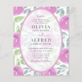 バジェットボーホピンクフローラウォーター結婚カラー (正面)