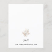 バジェットボーホホワイトフローラサマー結婚ズ (裏面)