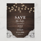 バジェットボーホメイソンジャースウェディング日付を保存 チラシ (正面)