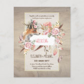 バジェットボーホーウッドランドキツネ結婚フローラモダン (正面)