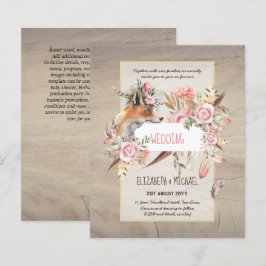 バジェットボーホーウッドランドキツネ結婚フローラモダン