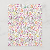 バジェットボーホー自転車フローラスクリプトブライダルシャワー (裏面)