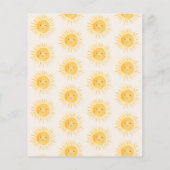 バジェットボーレイオブサンシャインベビーシャワー招待状 (裏面)