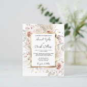 バジェットボー素朴フローラ結婚式招待状 (スタンド正面)