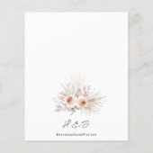 バジェットボー素朴フローラ結婚式招待状 (裏面)