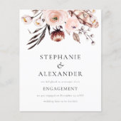 バジェットボー赤面花模様婚約発表 (正面)