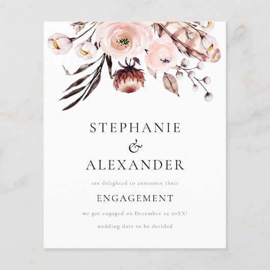 バジェットボー赤面花模様婚約発表 (正面)