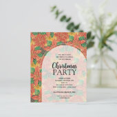バジェットポインセティアスクリスマスパーティの招待状 (スタンド正面)