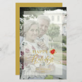 バジェットポインセティアスハッピーホリデーズフォトファミリー (正面/裏面)