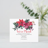 バジェットポインセティアベリー移動ホリデーカード (スタンド正面)