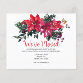 バジェットポインセティアベリー移動ホリデーカード (正面)