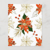 バジェットポインセティシトラスブライダルシャワー招待 (裏面)