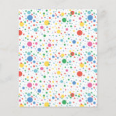 バジェットポカドットフィバーパーティー誕生日招待状 チラシ (裏面)