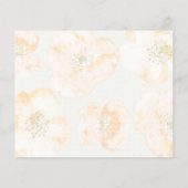 バジェットポピーモダンズフローラ結婚式招待状 (裏面)