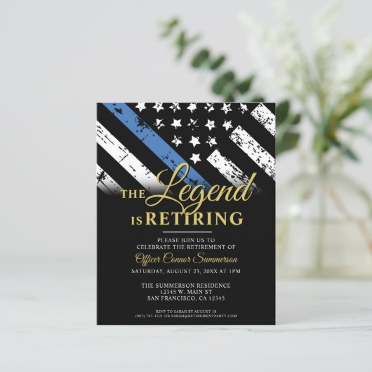 バジェットポリスブルーリタイアメントパーティの招待状 (スタンド正面)