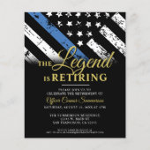 バジェットポリスブルーリタイアメントパーティの招待状 (正面)