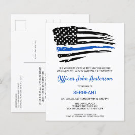 バジェットポリスプロモーションシンブルーライン招待状