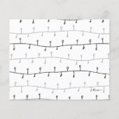 バジェットマイクリスマスペットキャットクリスマスカード (裏面)