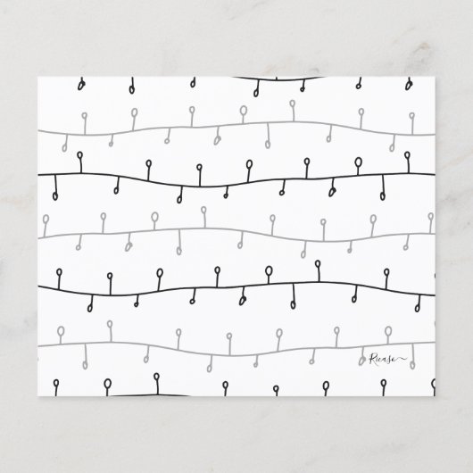 バジェットマイクリスマスペットキャットクリスマスカード (裏面)