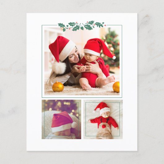 バジェットマイ初めてのクリスマスベビーフォトホリデーカード (裏面)