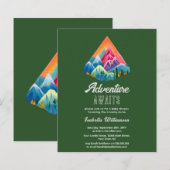 バジェットマウンテンアドベンチャーが赤ちゃんシャワーを待つ (正面/裏面)