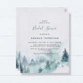 バジェットマウンテングリーンリーブライダルシャワー招待