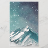 バジェットマウンテンズパインウィンターウェディング招待状 (裏面)