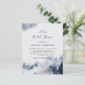 バジェットマウンテンパープルブライダルシャワー招待 (スタンド正面)