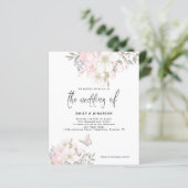 バジェットマグノリアバタフライ結婚式招待状 (スタンド正面)