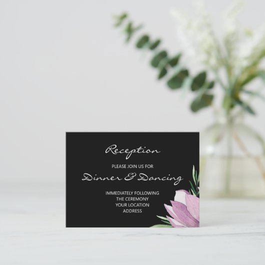 バジェットマグノリアフローラウェディングレセプション エンクロージャーカード (スタンド正面)