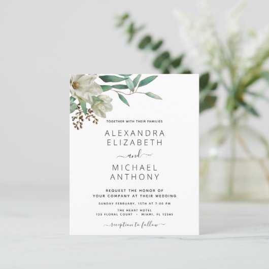 バジェットマグノリアユーカリストエレガントウェディング (スタンド正面)