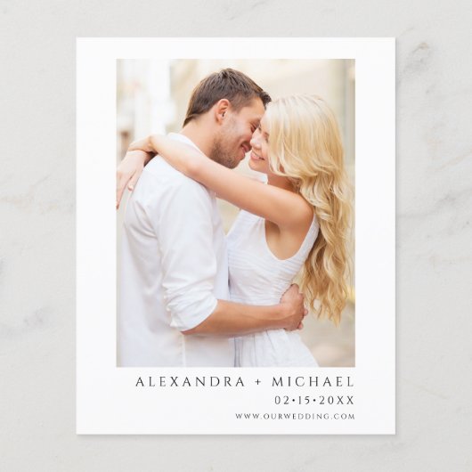 バジェットマグノリアユーカリ写真エレガントな結婚式 (裏面)