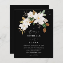 バジェットマグノリア白結婚フローラ – 黒