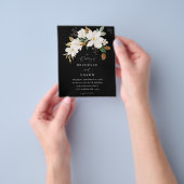 バジェットマグノリア白結婚フローラ – 黒 チラシ (手)