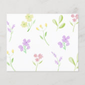 バジェットマザーズデイブランチフローラ招待状 (裏面)