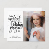 バジェットマジカルホリデーシーズン写真クリスマス (正面/裏面)