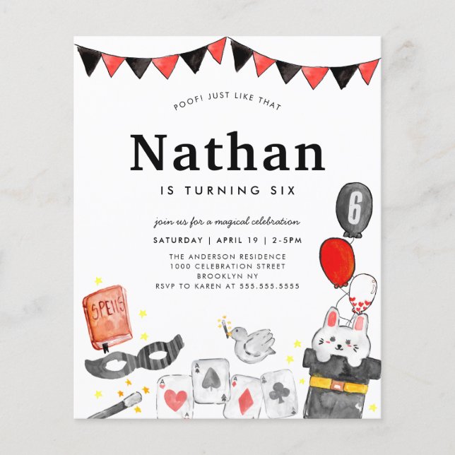 バジェットマジシャンラビットワンド魔法ショー誕生日 (正面)