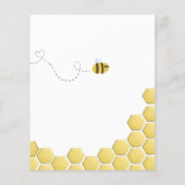 バジェットママかわいい赤ちゃんシャワー招待状 (裏面)