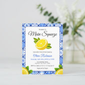 バジェットママズメインスクイーズ赤ちゃんシャワー招待状 (スタンド正面)