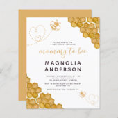 バジェットマムマビーベイビーシャワー招待状 (正面/裏面)