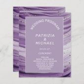バジェットマモダンーヴパープル結婚式 プログラム (正面/裏面)