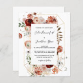 バジェットマルサラピンクテラコッタ結婚フローラ (正面/裏面)