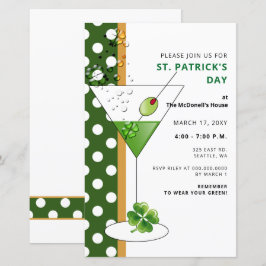 バジェットマルティーニSt patricks dayパーティの招待状