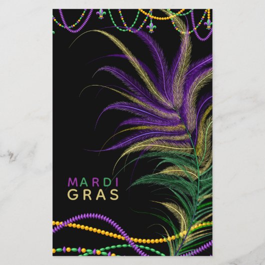 バジェットマルディグラス2022!!羽毛マスクビーズ (裏面)