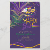 バジェットマルディグラス2022!!羽毛マスクビーズ (正面)