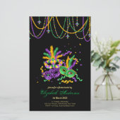 バジェットマルディグラス2023!!羽毛マスクビーズ (スタンド正面)