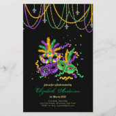 バジェットマルディグラス2023!!羽毛マスクビーズ (正面)