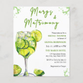 バジェットマーガアンドマトリモニーブライダルシャワー招待状 (正面)
